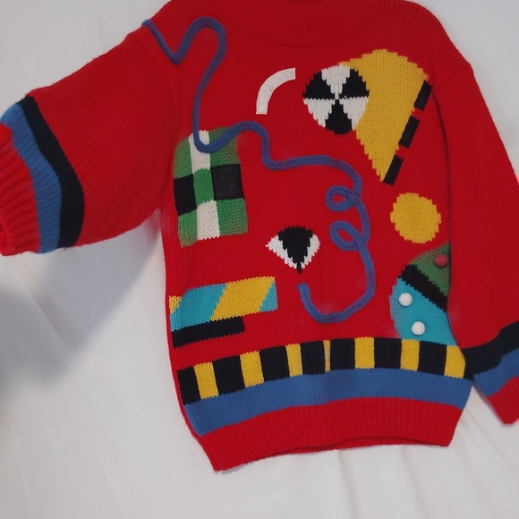 Colorful Geometric Pattern Sweater - Picture 5 of 5